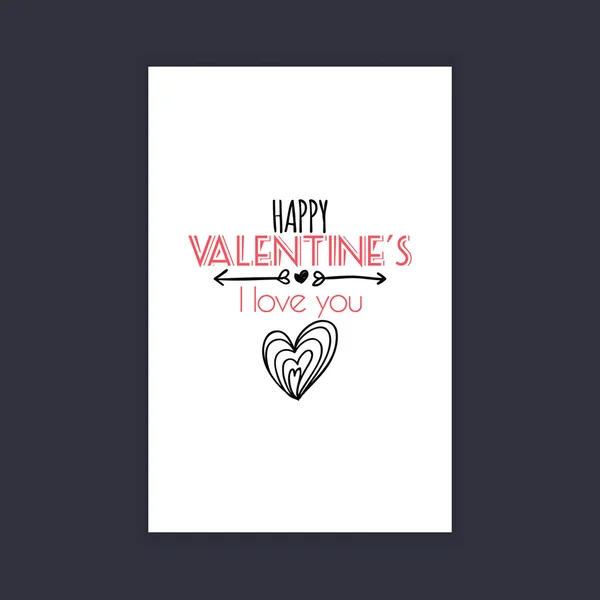 Happy Valentines day — Stock Vector