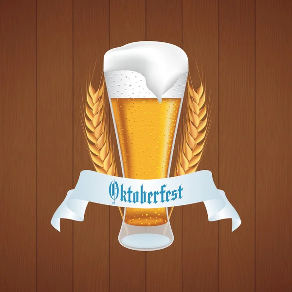 Cute Oktoberfest label — Stock Vector