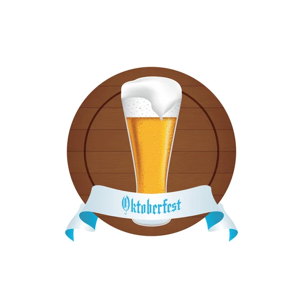 Schattig Oktoberfest label — Stockvector