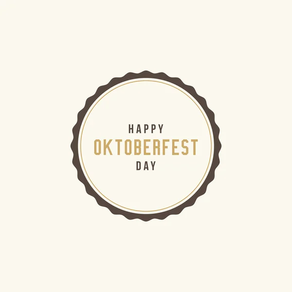 Лейбл Cute Oktoberfest — стоковый вектор