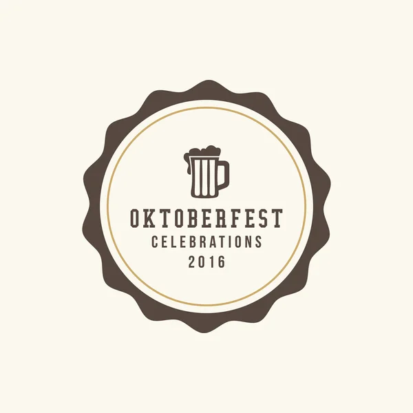 Roztomilý Oktoberfest popisek — Stockový vektor