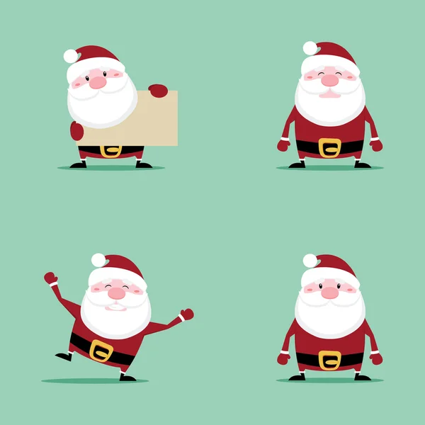 Lindo Santa Claus — Vector de stock