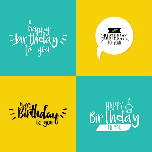 Happy Birthday label — Stock Vector