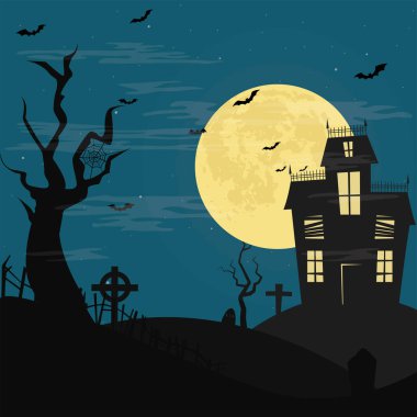 Korku eviyle karanlık gece