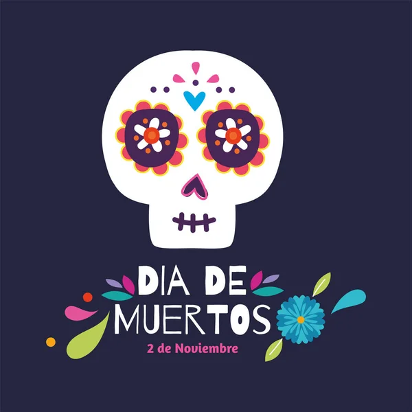 Cartel de Dia de los muertos — Vector de stock