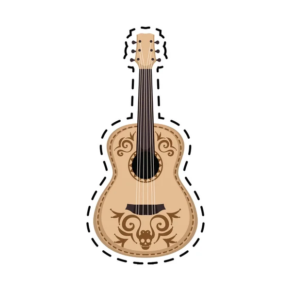 전통적 인 멕시코 기타 — 스톡 벡터