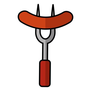 İzole edilmiş sosis.