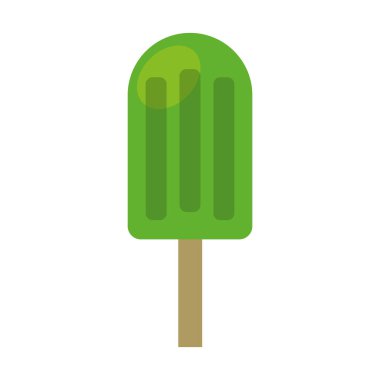 İzole edilmiş dondurma.