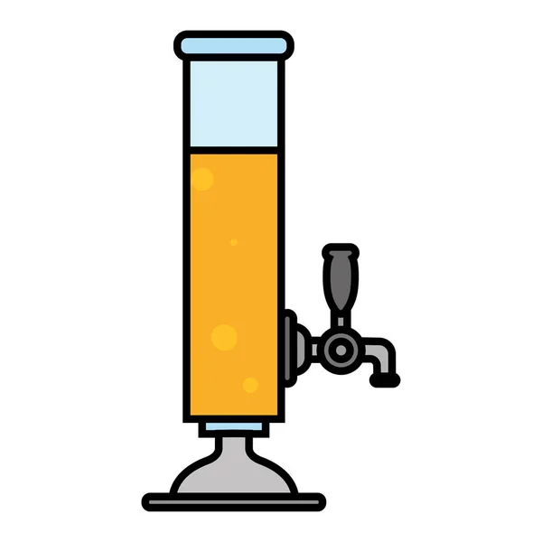 Geïsoleerde kruik bier icoon — Stockvector