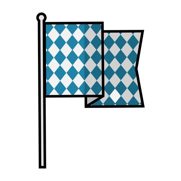 Geïsoleerd pictogram Blauwe vlag — Stockvector