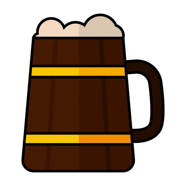 Isolated beer barrel icon — Stock Vector