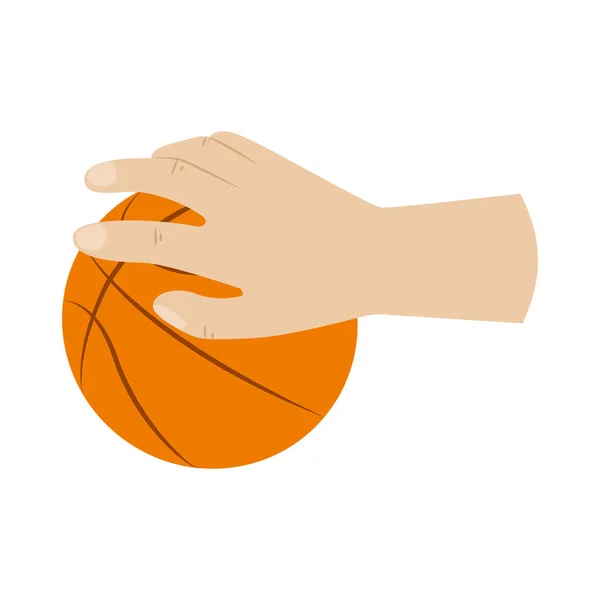 Basket-ball isolé — Image vectorielle
