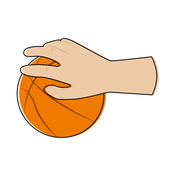 Изолированный баскетбол — стоковый вектор