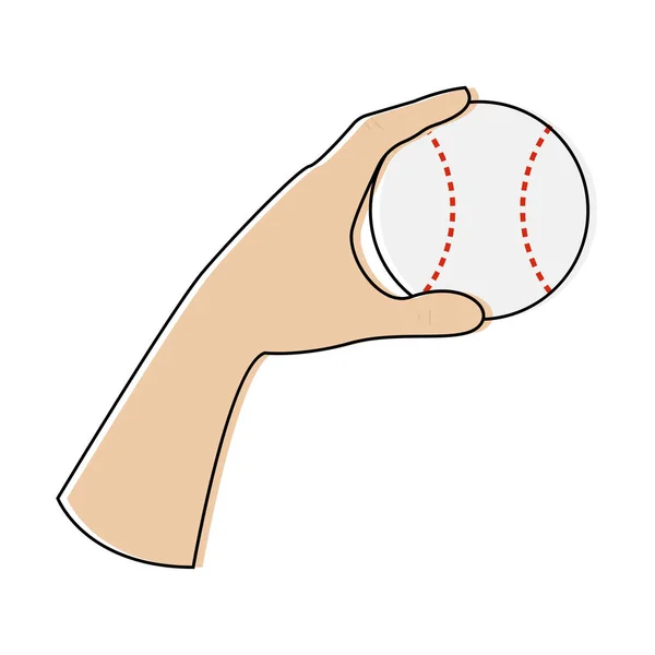 Elszigetelt játék baseball — Stock Vector