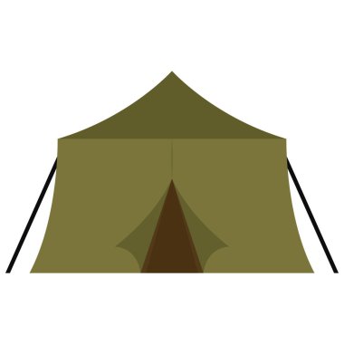 İzole edilmiş çadır asker simgesi