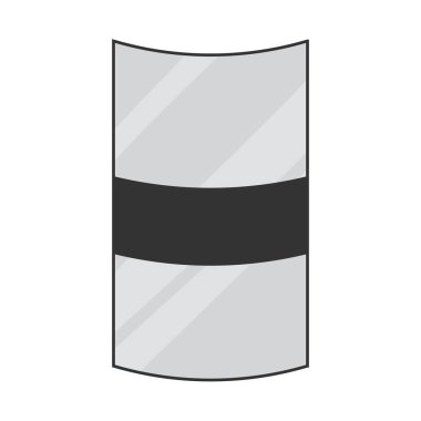 İzole edilmiş kalkan asker simgesi