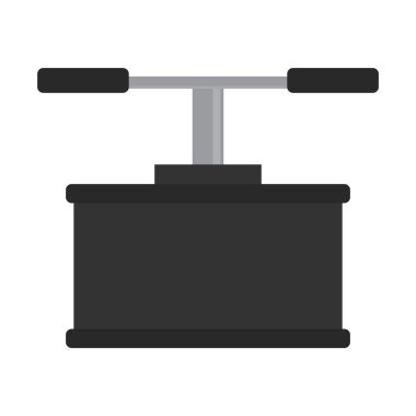 İzole edilmiş bomba düğmeli asker simgesi