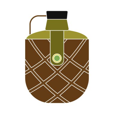 İzole edilmiş şişe su ikonu