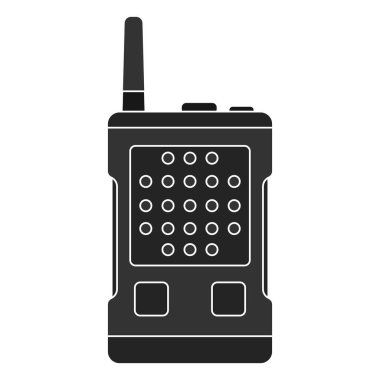 İzole radyo iletişim simgesi