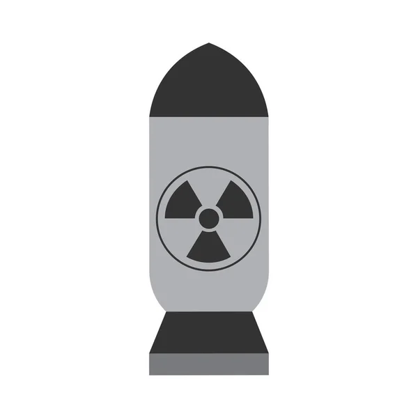 Izolált atomikus bomba ikon — Stock Vector