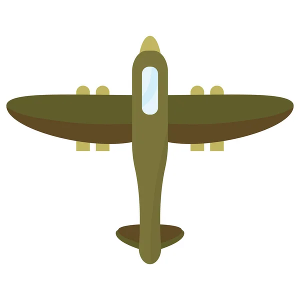 Isolierte Flugzeug-Soldaten-Ikone — Stockvektor