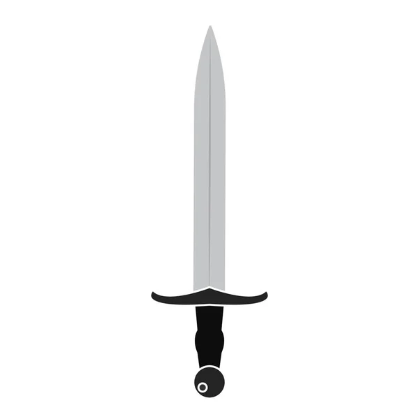 Isolierte Schwertsymbolik — Stockvektor