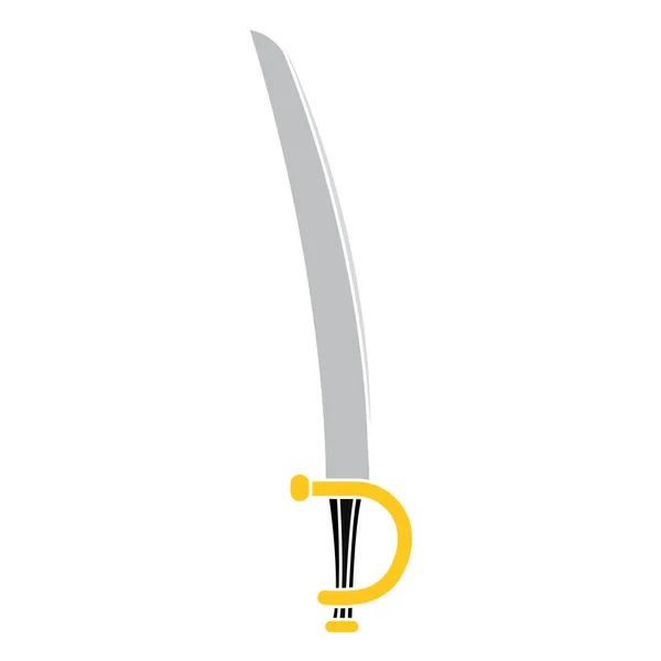 Isolé icône épée samouraï — Image vectorielle