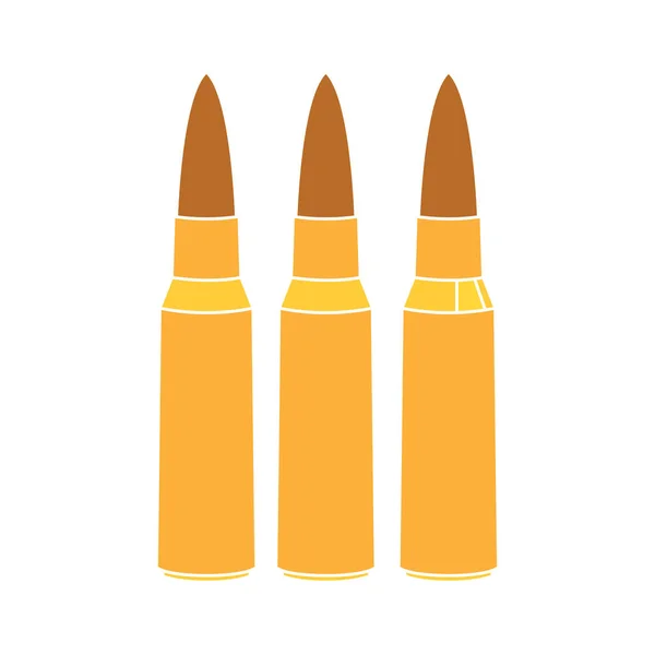 Isolated golden bullets icon — Stock Vector