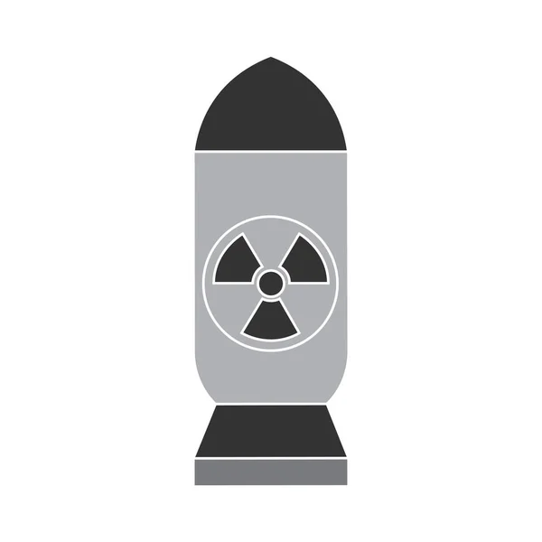 Isolerad atombomb ikon — Stock vektor