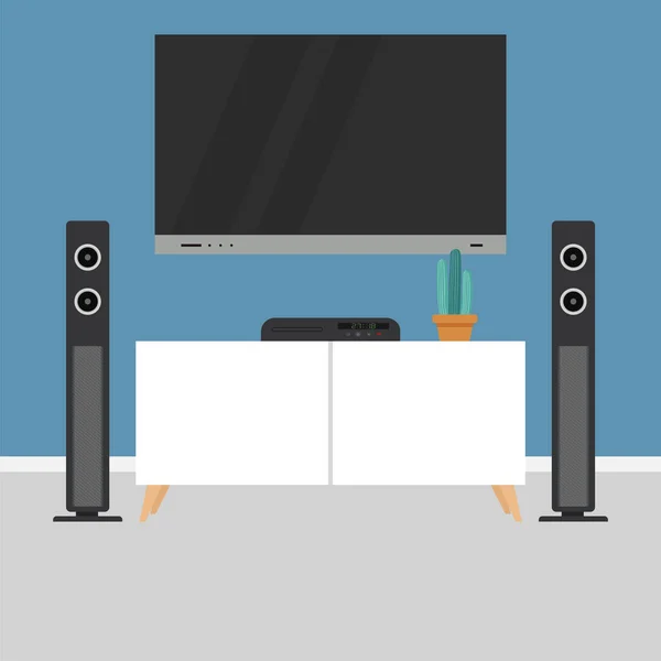 Home theater illustratie — Stockvector