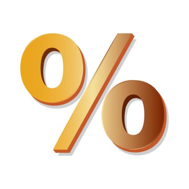 Yüzde izole edilmiş sembol