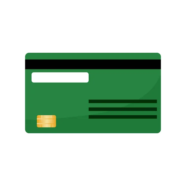 Izolovaná kreditní karta — Stockový vektor