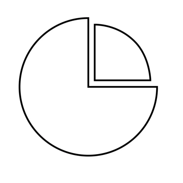 Geïsoleerde verdeling symbool tekenen — Stockvector