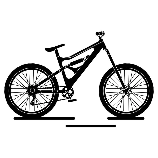 Bicicleta joven aislada antigua — Vector de stock