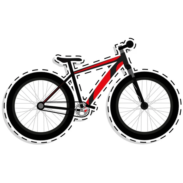 Mountainbike Aufkleber — Stockvektor