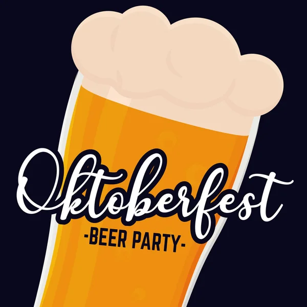 Bierparty oktoberfest blau — Stockvektor