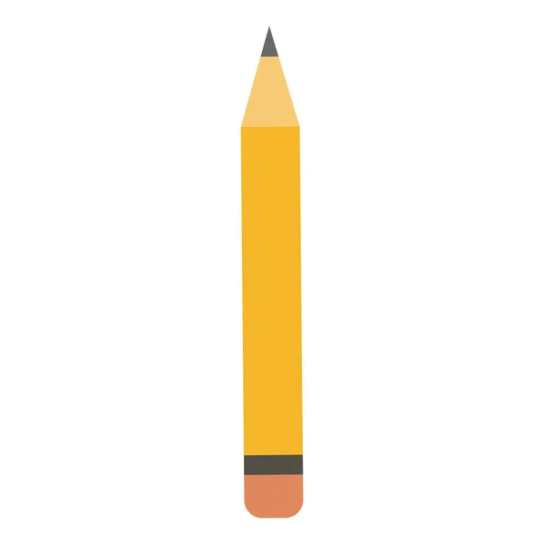 Crayon isolé jaune — Image vectorielle