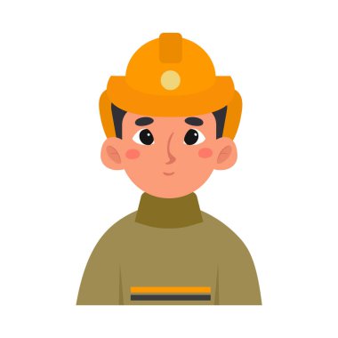 İzole edilmiş itfaiyeci simgesi