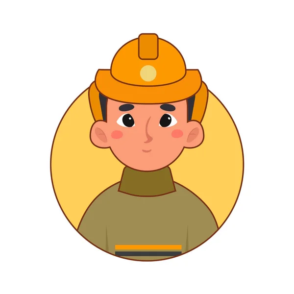 孤立消防士のロゴ — ストックベクタ