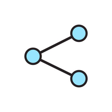 İzole edilmiş paylaşım simgesi