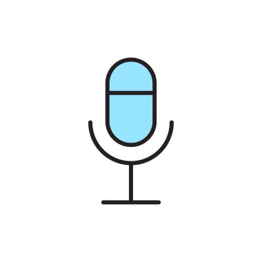 İzole edilmiş mikrofon simgesi