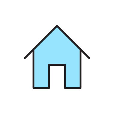 İzole edilmiş ev düğmesi simgesi