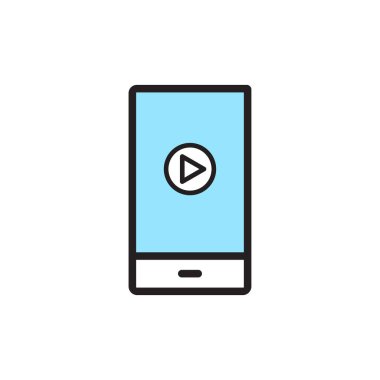 İzole akıllı telefon simgesi