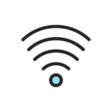 İzole edilmiş kablosuz simge