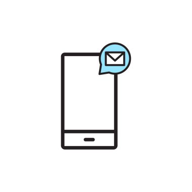 İzole akıllı telefon simgesi