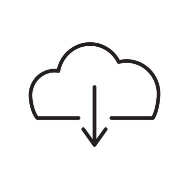 İzole indirme simgesi