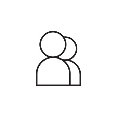 İzole kişi simgesi