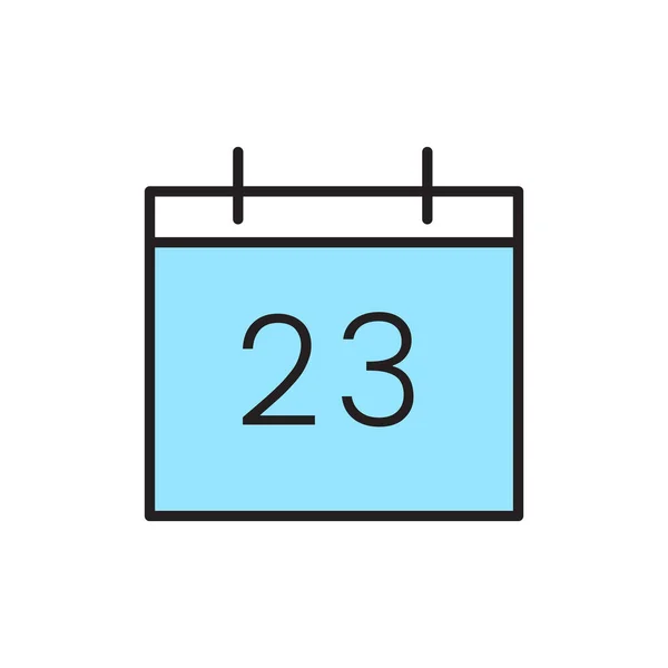 Izolovaná ikona kalendáře — Stockový vektor