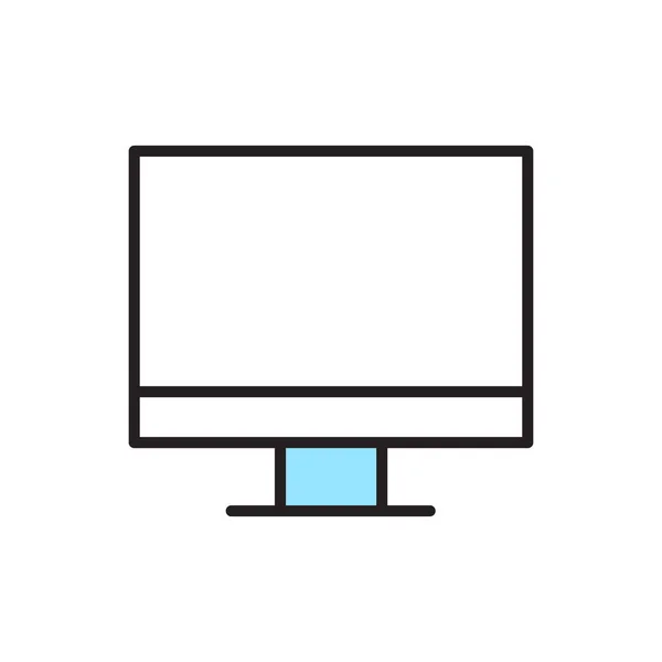 Icono de PC aislado — Vector de stock