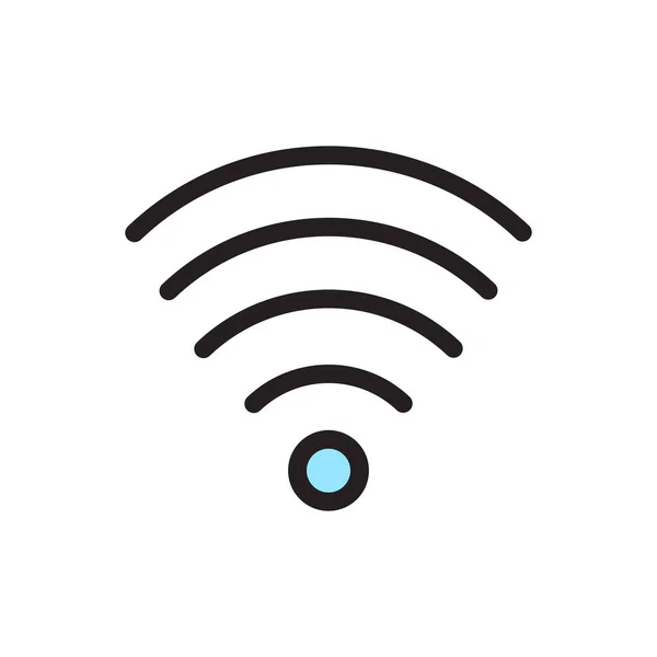 Isolée icône wifi — Image vectorielle